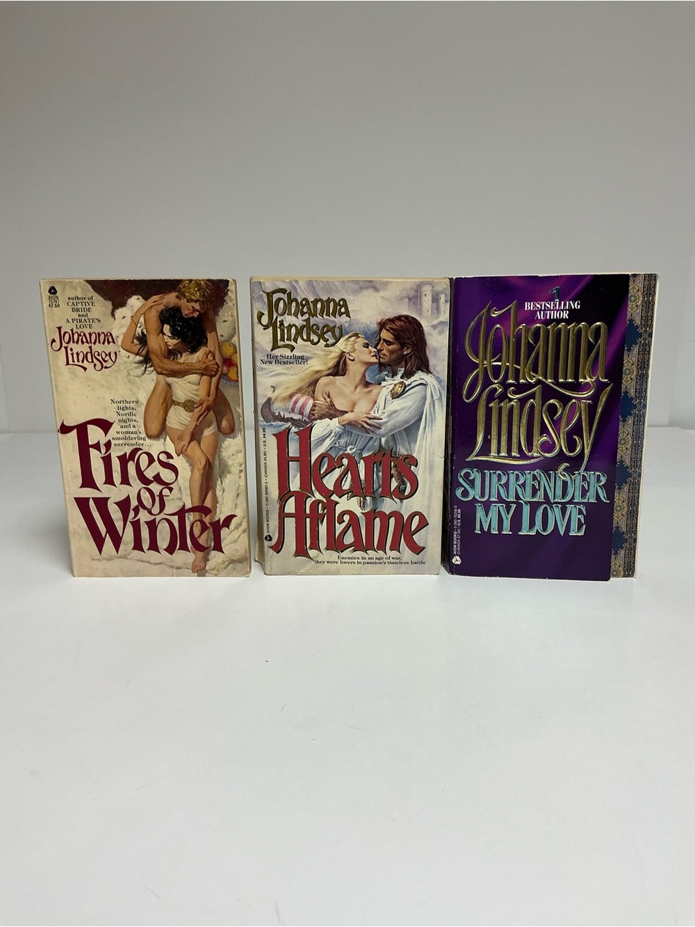 Johanna Lindsey Romance Books Set of 3 PB Complete Haardrad Viking Family Series